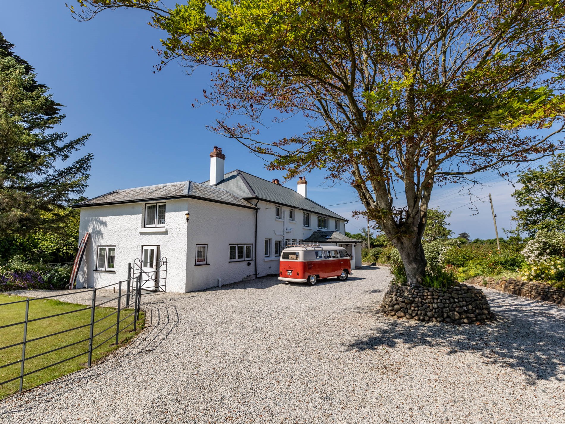 The Bude House country house exterior, Poughill near Bude Cornwall